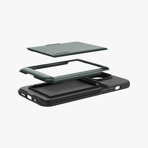 ACS04835 - iPhone 14 Pro Max Case Slim Armor CS in black showing the back